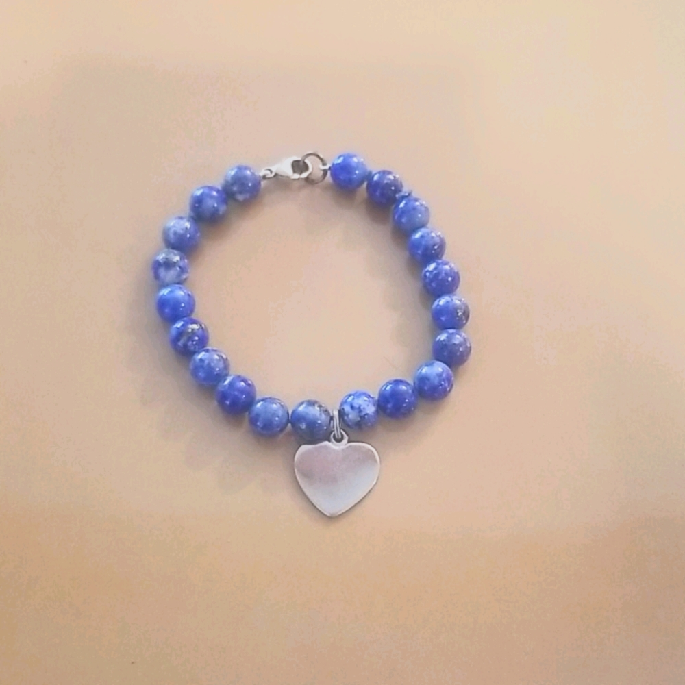 Earth Blue Beaded Bracelet